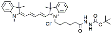 Molecular structure of the compound: Cy5 Boc-hydrazide