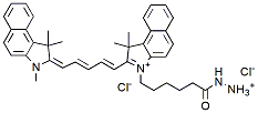 Molecular structure of the compound: Cy5.5 hydrazide