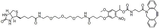 Molecular structure of the compound: PC DBCO-PEG3-biotin