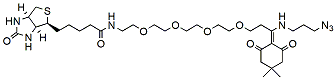 Molecular structure of the compound: Dde Biotin-PEG4-azide
