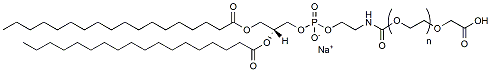 Molecular structure of the compound: DSPE-PEG-CH2COOH, MW 2,000