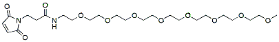 Molecular structure of the compound: m-PEG8-Mal