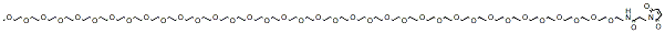 Molecular structure of the compound: m-PEG36-Mal