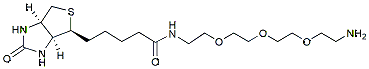 Molecular structure of the compound: Biotin-PEG3-amine