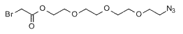 Molecular structure of the compound: Azido-PEG3-ethyl 2-bromacetate