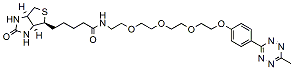 Molecular structure of the compound: Biotin-PEG4-methyltetrazine