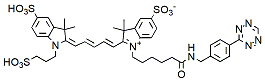 Molecular structure of the compound: Sulfo-Cy5-Tetrazine
