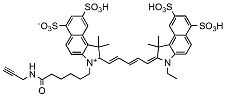 Molecular structure of the compound: Trisulfo-Cy5.5-Alkyne