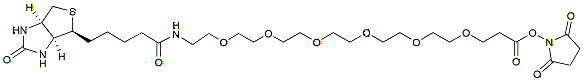 Molecular structure of the compound: Biotin-PEG6-NHS ester