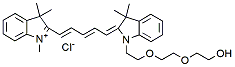 Molecular structure of the compound: N-methyl-N-(hydroxy-PEG2)-Cy5