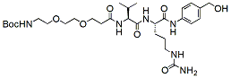 Molecular structure of the compound: Boc-PEG2-Val-Cit-PAB-OH