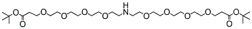 Molecular structure of the compound: NH-bis(PEG4-t-butyl ester)