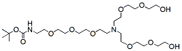 Molecular structure of the compound: N-(Boc-PEG3)-N-bis(PEG2-alcohol)