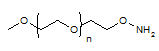Molecular structure of the compound: m-PEG-ONH2 MW 2,000