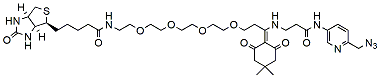 Molecular structure of the compound: Dde Biotin-PEG4-Picolyl azide