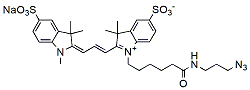 Molecular structure of the compound: diSulfo-Cy3 azide
