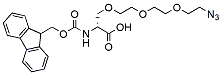 Molecular structure of the compound: N-Fmoc-Azido-tris(ethylenoxy)-L-alanine