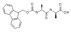 Molecular structure of the compound: Fmoc-Ala-Ala-OH