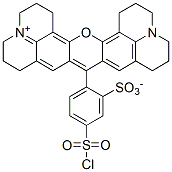 Molecular structure of the compound: Texas red