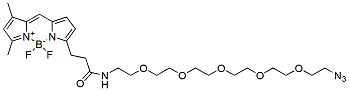 Molecular structure of the compound: BDP FL-PEG5-azide