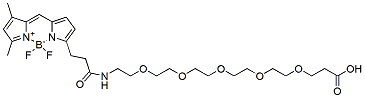 Molecular structure of the compound: BDP FL-PEG5-acid
