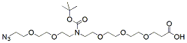 Molecular structure of the compound: N-(Azido-PEG2)-N-Boc-PEG3-acid