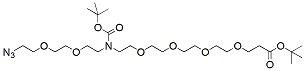 Molecular structure of the compound: N-(Azido-PEG2)-N-Boc-PEG4-t-butyl ester