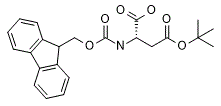 Molecular structure of the compound: Fmoc-Asp(Obu)-OH