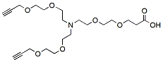 Molecular structure of the compound: N-(Acid-PEG2)-N-bis(PEG2-propargyl)