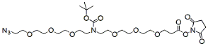 Molecular structure of the compound: N-(Azido-PEG3)-N-Boc-PEG3-NHS ester