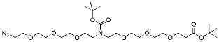 Molecular structure of the compound: N-(Azido-PEG3)-N-Boc-PEG3-t-butyl ester