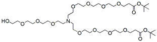 Molecular structure of the compound: N-(Hydroxy-PEG3)-N-bis(PEG4-t-butyl ester)