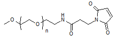 Molecular structure of the compound: m-PEG-Mal, MW 10,000