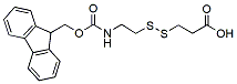 Molecular structure of the compound: Fmoc-NH-ethyl-SS-propionic acid