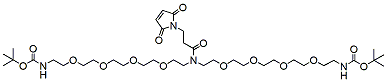 Molecular structure of the compound: N-Mal-N-bis(PEG4-NH-Boc)