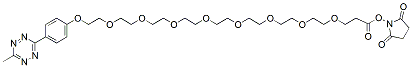 Molecular structure of the compound: Methyltetrazine-PEG8-NHS ester