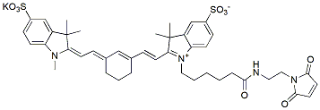 Molecular structure of the compound: Sulfo-Cy7 maleimide