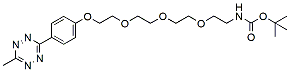 Molecular structure of the compound: Methyltetrazine-PEG4-NH-Boc