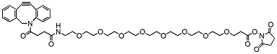 Molecular structure of the compound: DBCO-PEG8-NHS ester