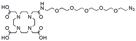 Molecular structure of the compound: DOTA-PEG5-azide