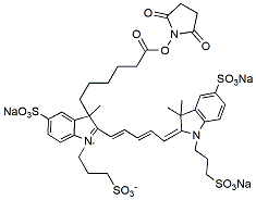 Molecular structure of the compound: BP Fluor 647 NHS Ester