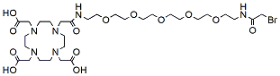 Molecular structure of the compound: Bromoacetamido-PEG5-DOTA