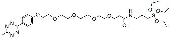 Molecular structure of the compound: Methyltetrazine-PEG5-triethoxysilane