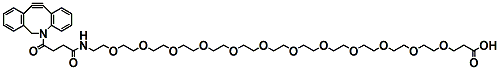 Molecular structure of the compound: DBCO-PEG12-acid