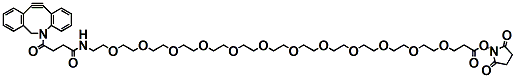 Molecular structure of the compound: DBCO-PEG12-NHS ester