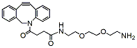 Molecular structure of the compound: DBCO-PEG2-amine TFA salt