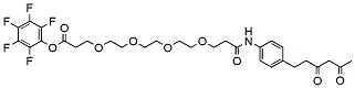 Molecular structure of the compound: Diketone-PEG4-PFP ester