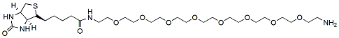 Molecular structure of the compound: Biotin-PEG8-amine