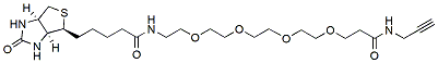 Molecular structure of the compound: Biotin-PEG4-C1-alkyne