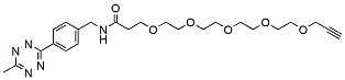 Molecular structure of the compound: Methyltetrazine-amido-PEG5-alkyne